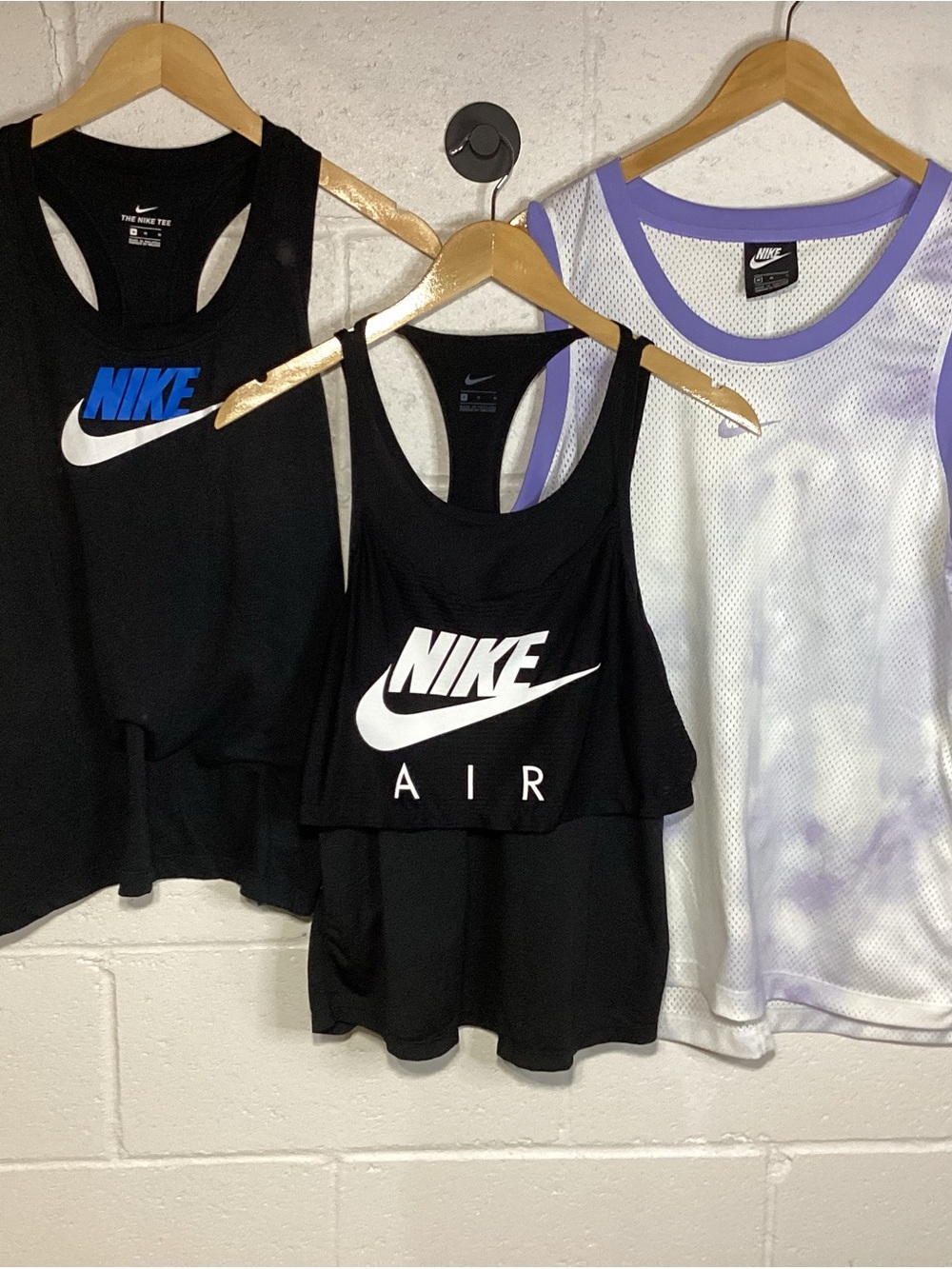 Lot of 3 Tanks: Nike Black Tank Tops Mesh Tank